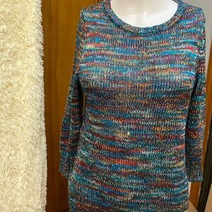 Kim Rogers Multicolored Sweater. Size PM